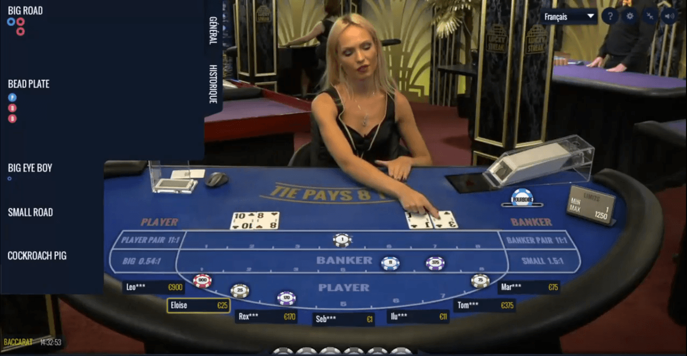 Live Baccarat - lucky streak - Softgamings1
