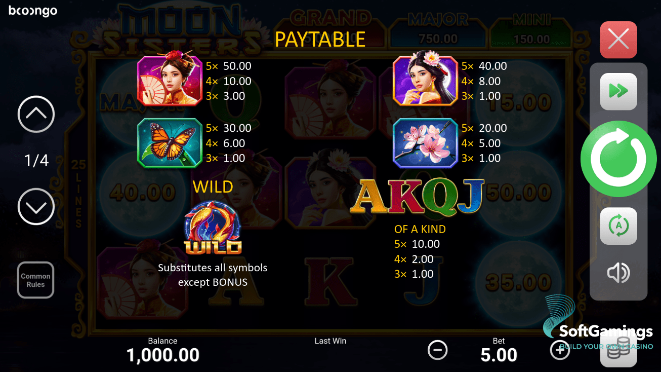 Moon Sisters: Hold and Win