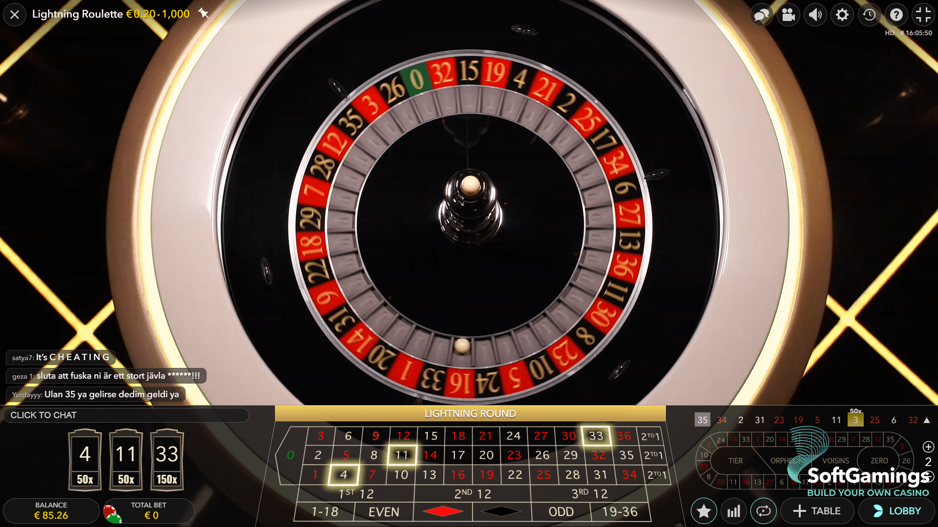 как выиграл casino lightning roulette online