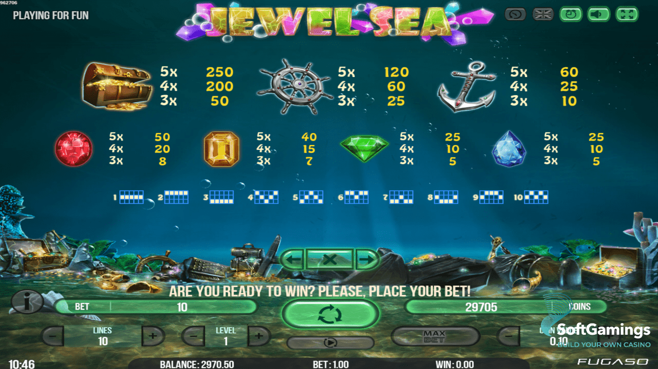 Jewel Sea - Игры Fugaso | SoftGamings