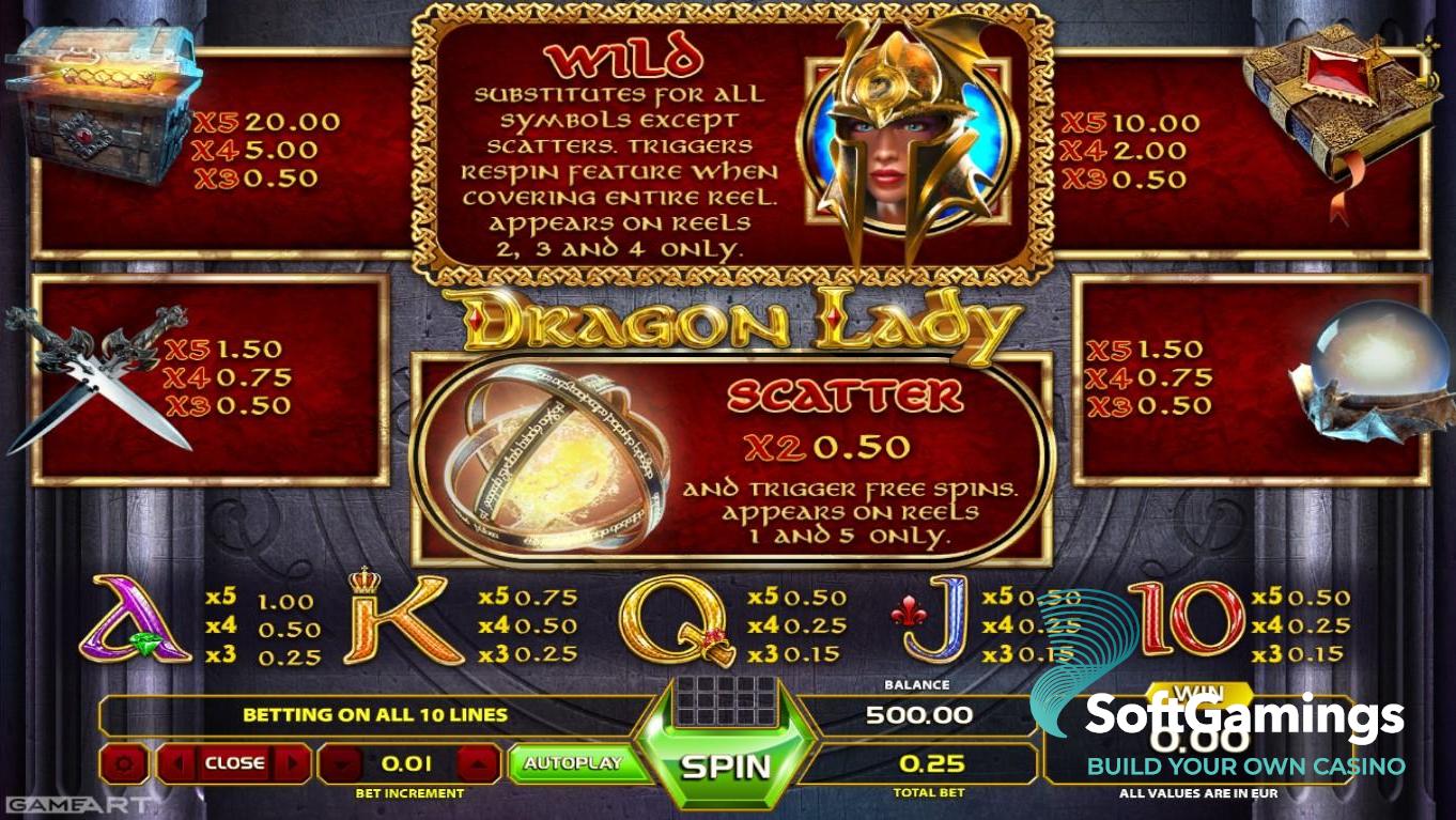 Dragon Lady - Игры GameArt | SoftGamings