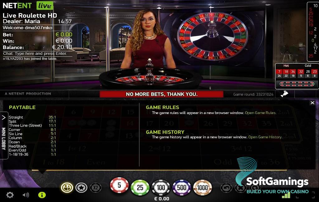 Live Casino Dealer Roulette PRO