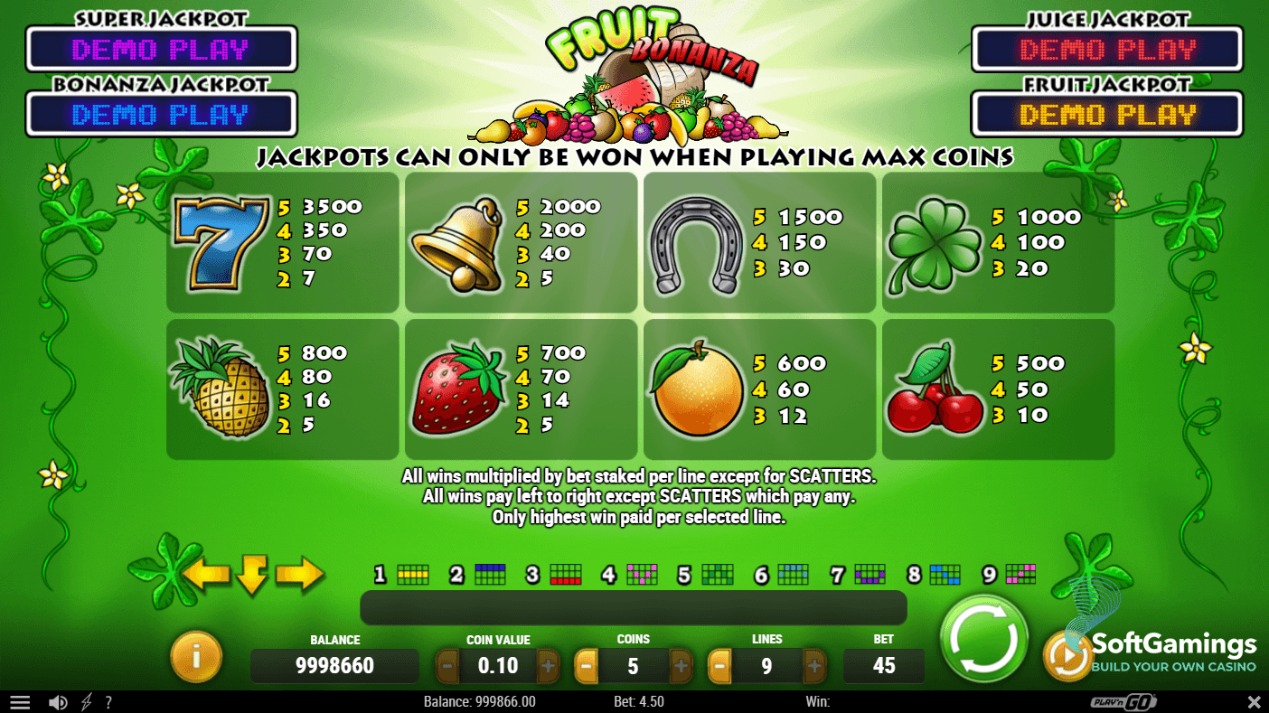 Frutas bonanza
