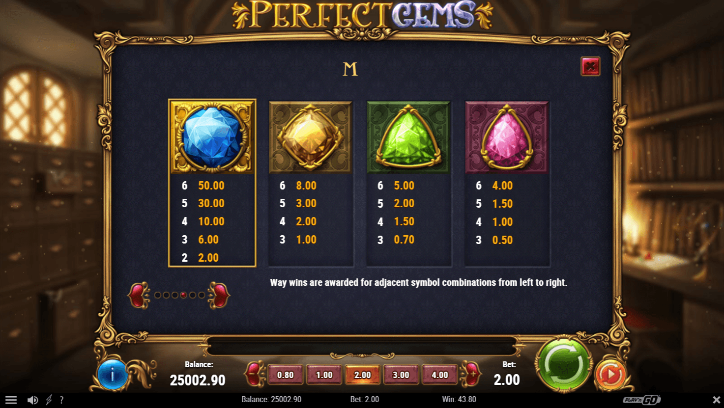 Perfect Gems - PlaynGo Games catalogue | SoftGamings