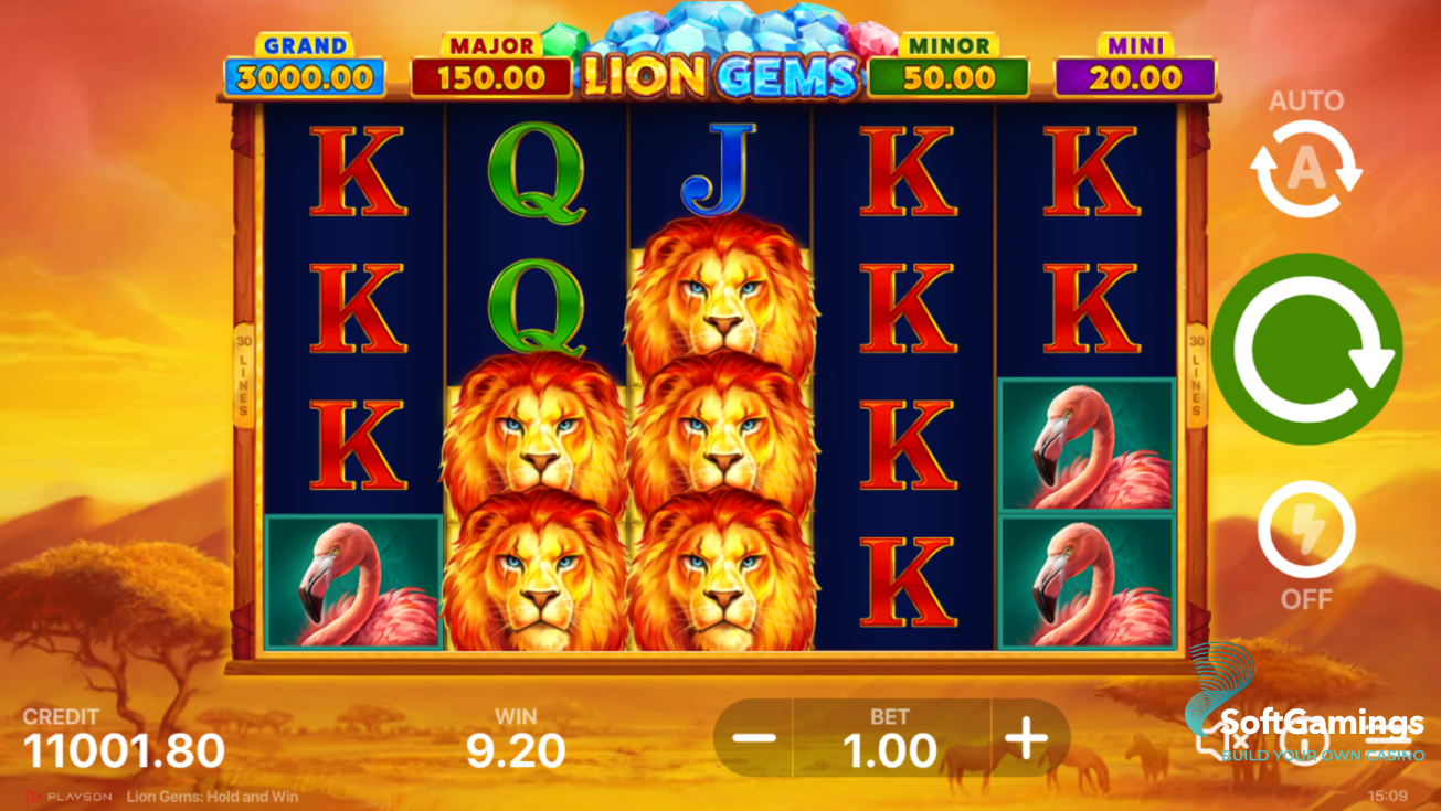 Lion Gems: Hold and Win