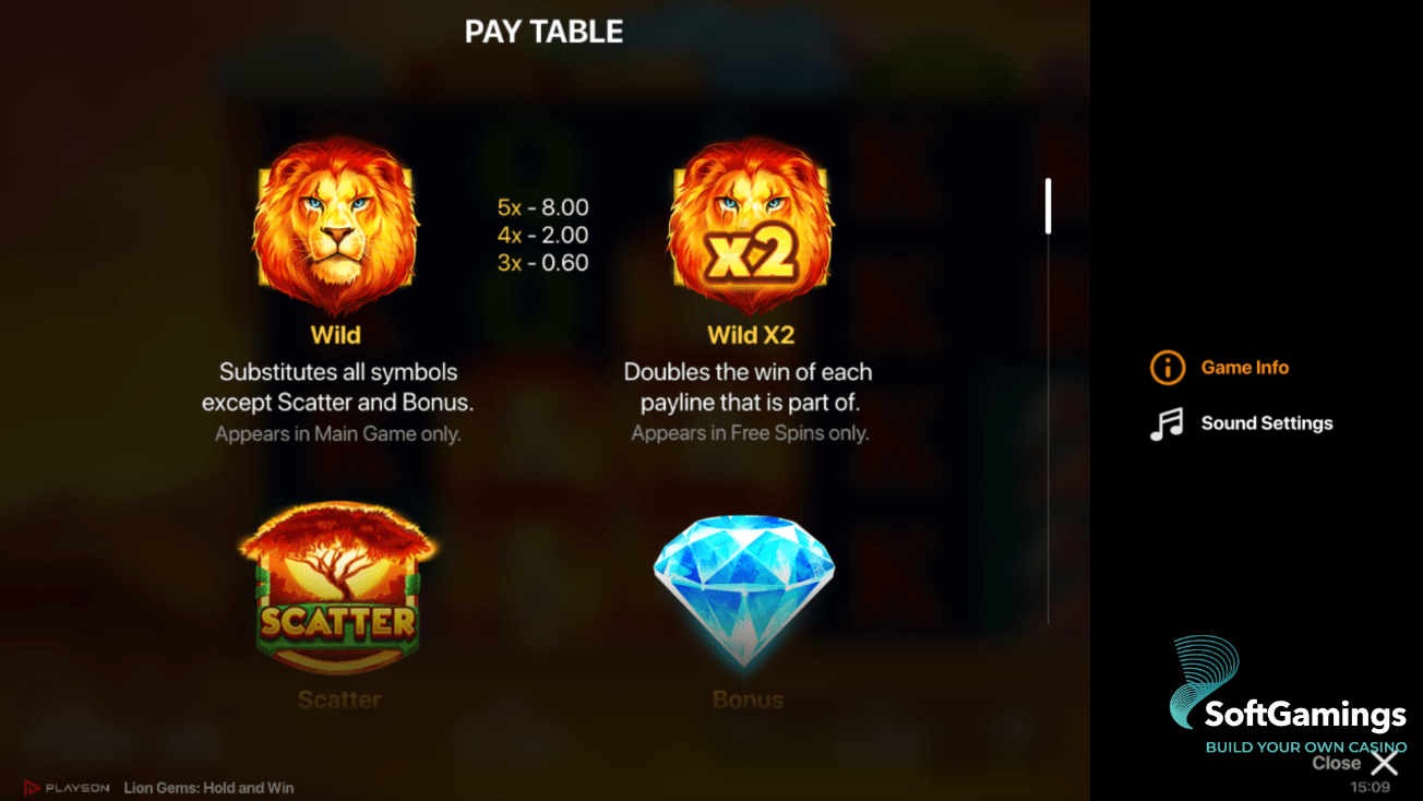 Lion Gems: Hold and Win