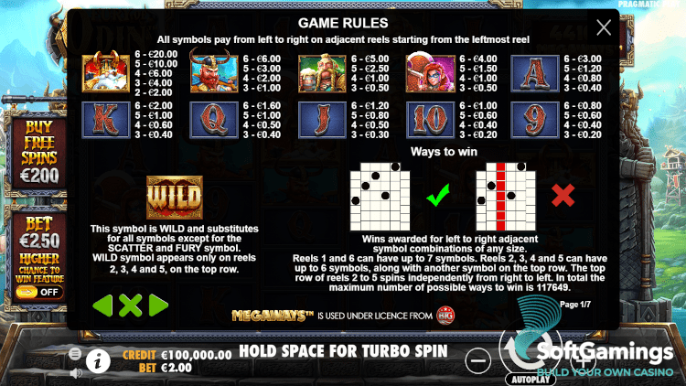 Fury of Odin Megaways