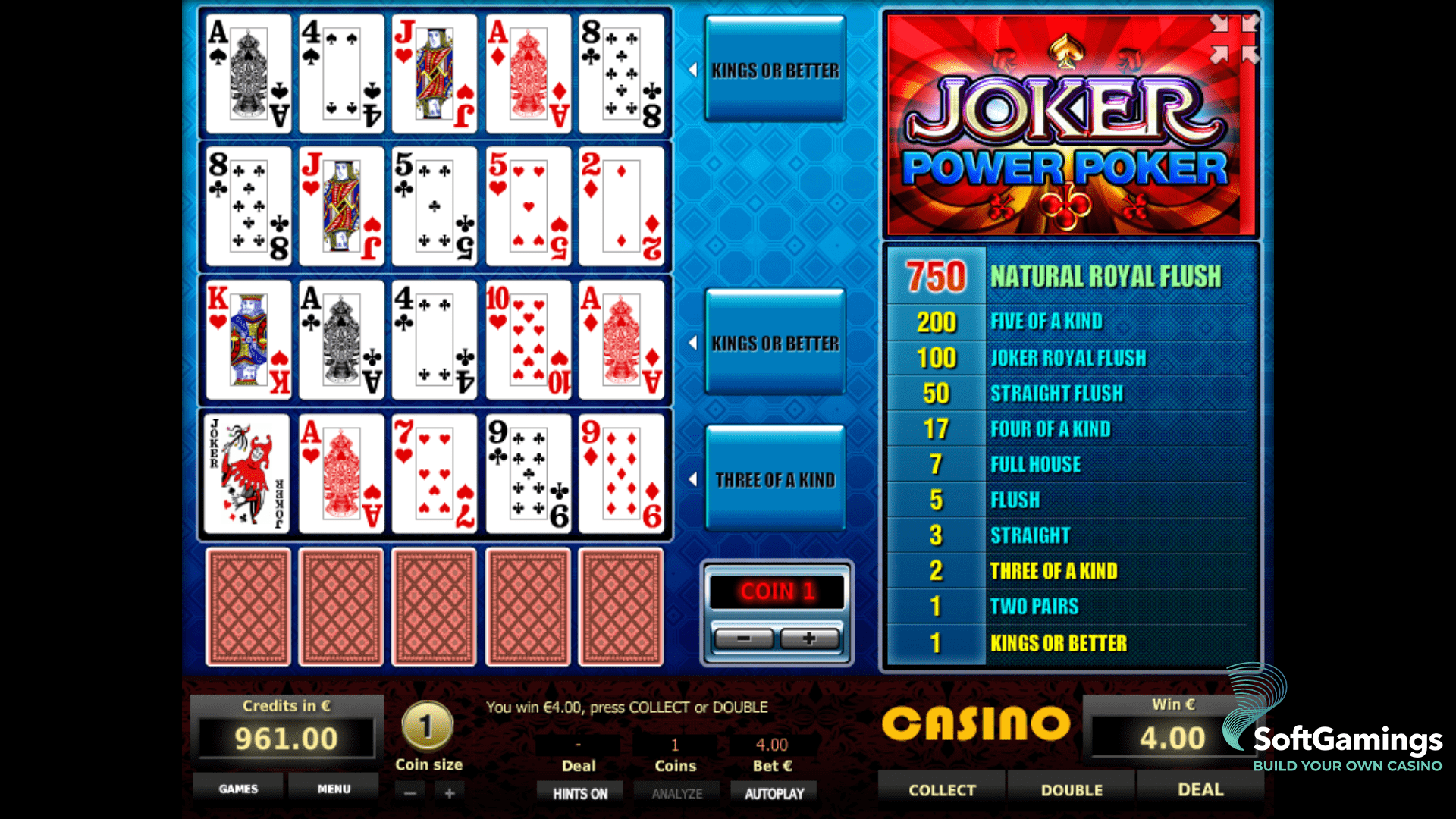 Joker Poker 4 Hand