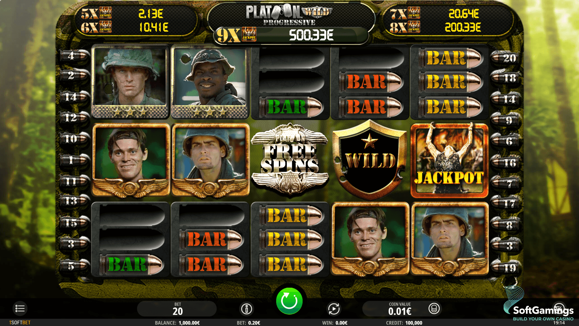 Platoon Wild Progressive slot