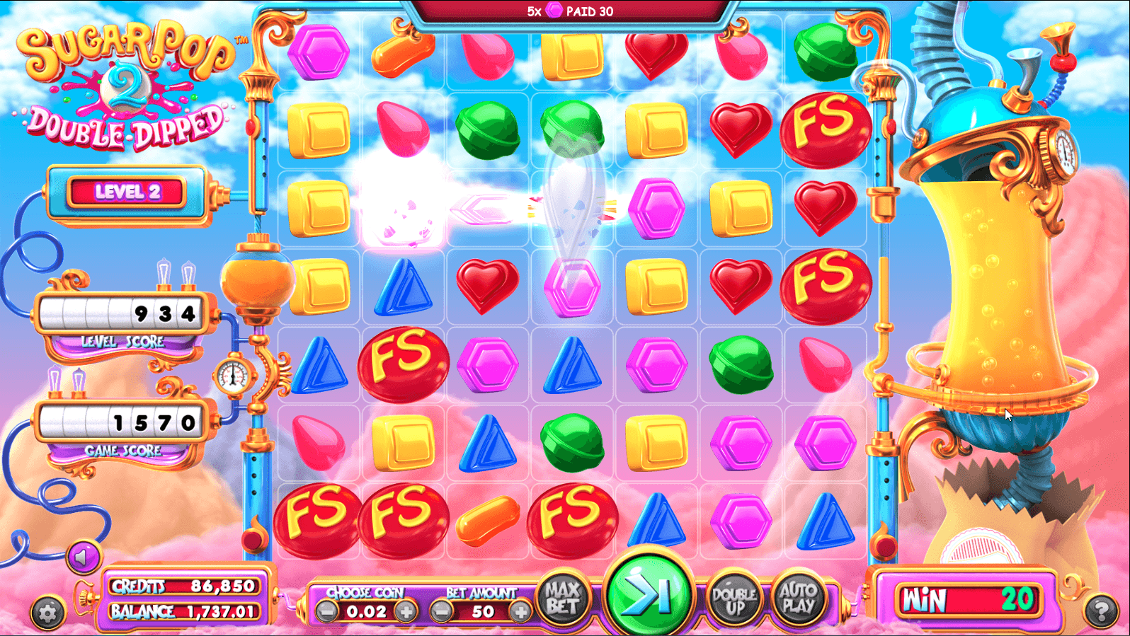Betsoft SugarPop 2: Double Dipped